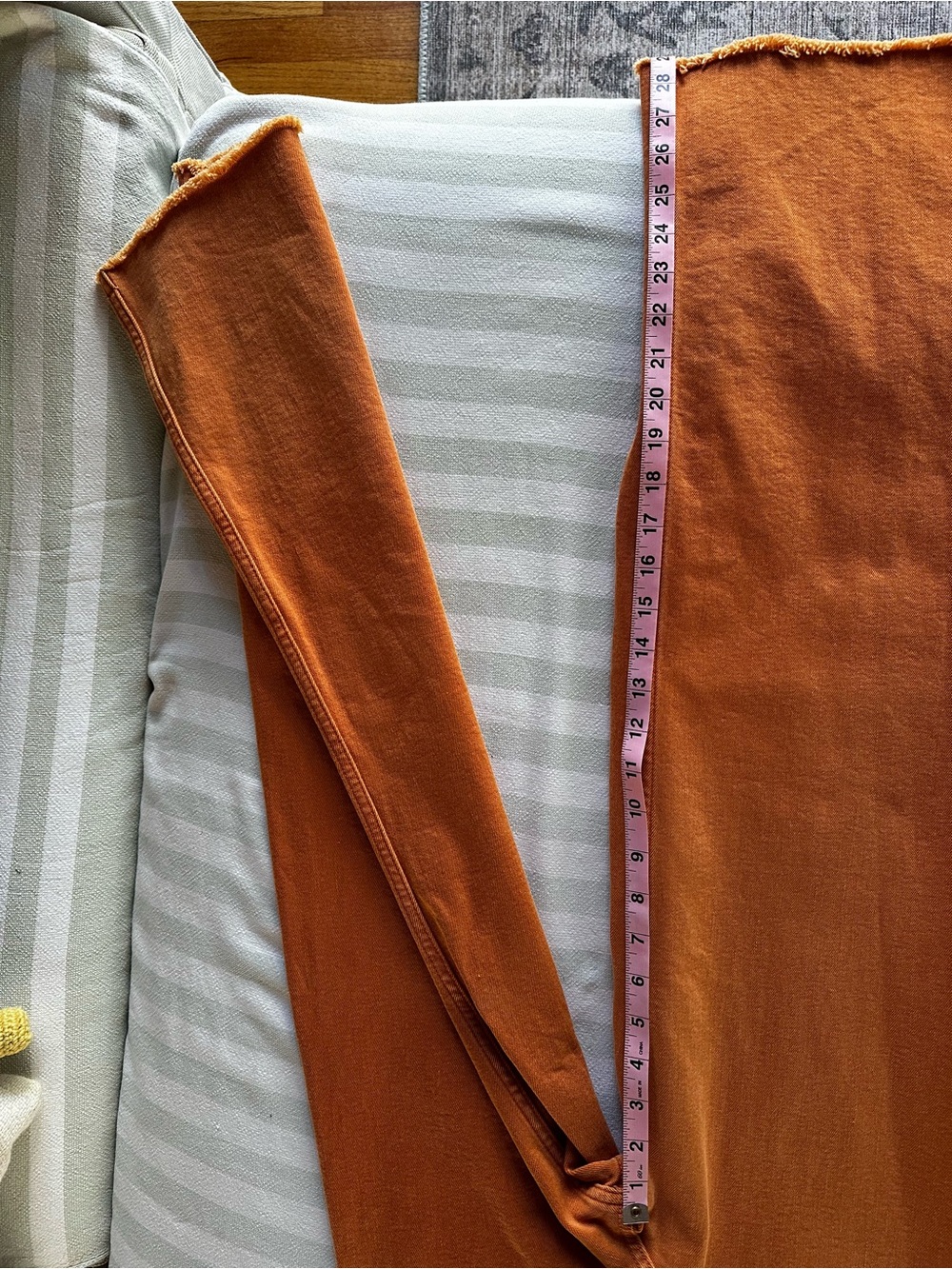 Zara Burnt Orange High-Waist Jeans - Picture 7 of 7